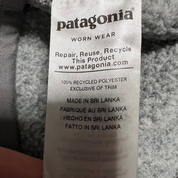 Patagonia Better Sweater Vest Womens Small Gray Heather Zip Jacket - Picture 7 of 8